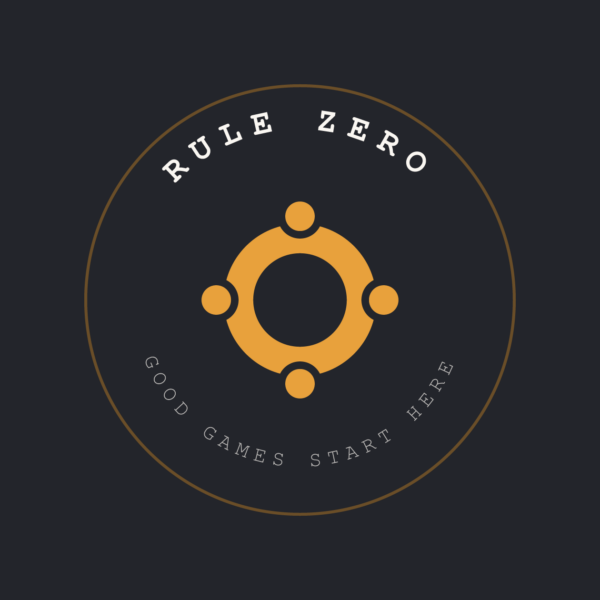 rule Zero - Ronde sticker in vierkant formaat