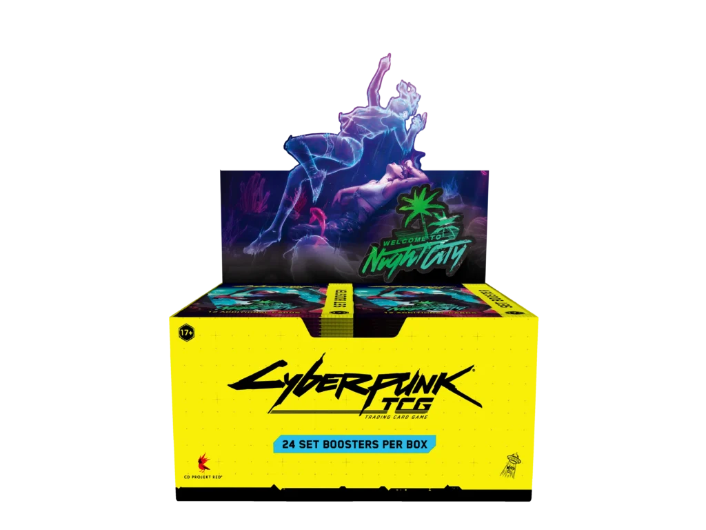 Cyberpunk TCG: Welcome to Night City - Booster Display (24 boosters) - Engels - verpakking vooraan
