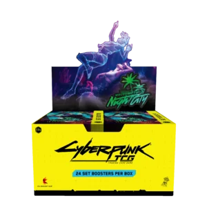 Cyberpunk TCG: Welcome to Night City - Booster Display (24 boosters) - Engels - verpakking vooraan