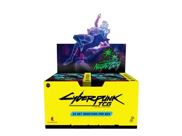 Cyberpunk TCG: Welcome to Night City - Booster Display (24 boosters) - Engels - verpakking vooraan