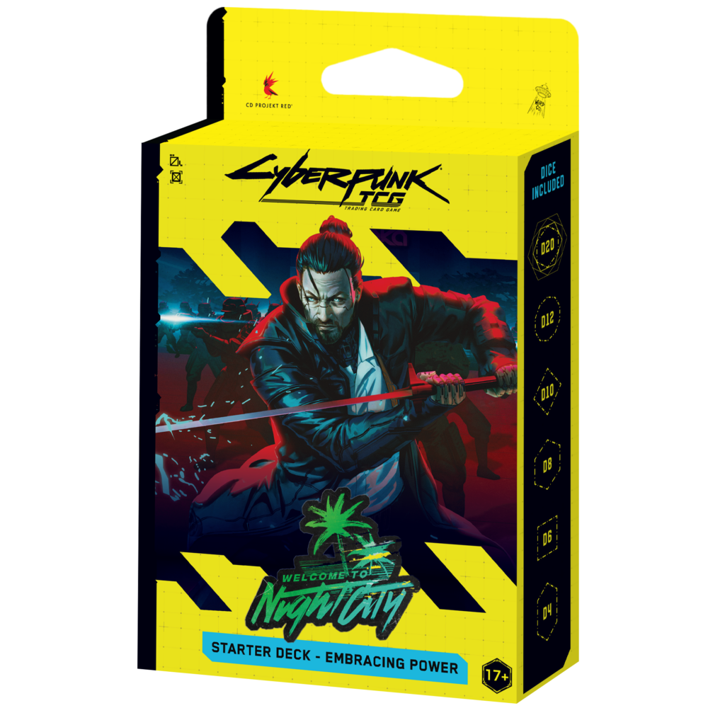 Cyberpunk TCG: Welcome to Night City - Starter Deck: Embracing Power - Engels - verpakking vooraan
