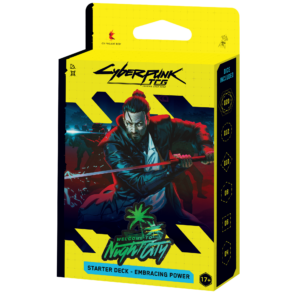 Cyberpunk TCG: Welcome to Night City - Starter Deck: Embracing Power - Engels - verpakking vooraan