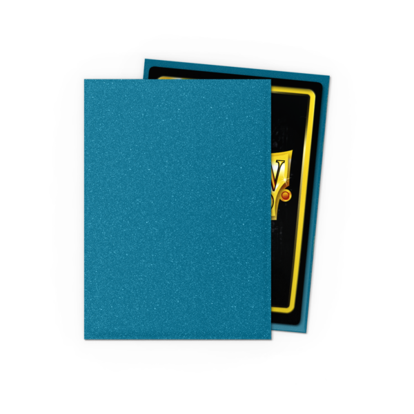 Dragon Shield: Amazonite - 100x Matte Sleeves - Standard Size - zijaanzicht