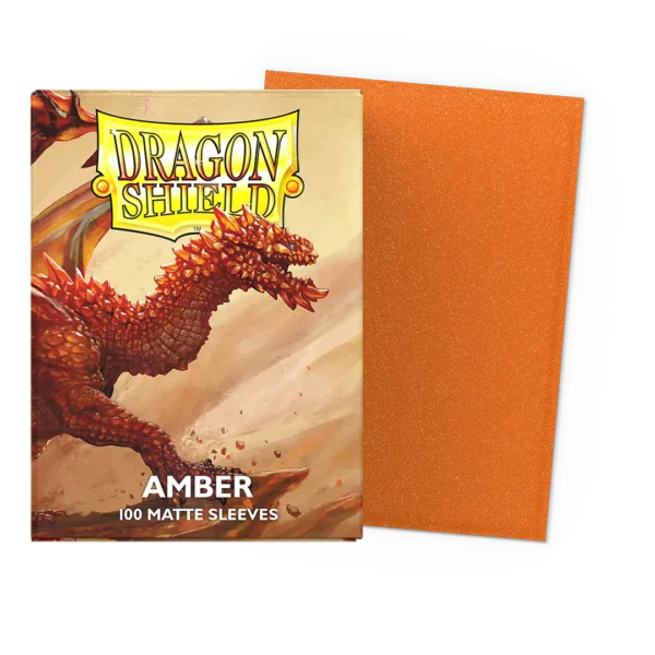 Dragon Shield: Amber - 100x Matte Sleeves - Standard Size - productfoto