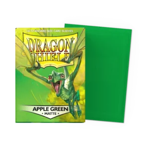 Dragon Shield: Apple Green - 100x Matte Sleeves - Standard Size - verpakking vooraan