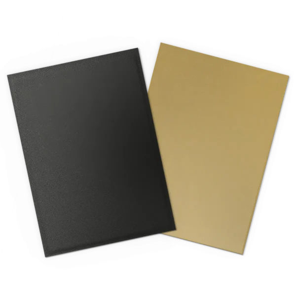 Dragon Shield: Black & Gold - 100x Matte Dual Sleeves - Standard Size - geopend