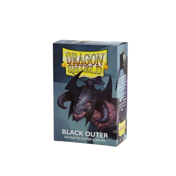 Dragon Shield: Black - 100x Matte Outer Sleeves - Standard Size - detail van de afwerking