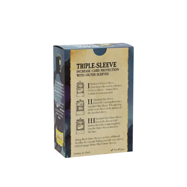 Dragon Shield: Black - 100x Matte Outer Sleeves - Standard Size - in gebruik aan de speeltafel