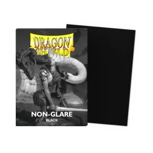 Dragon Shield: Black Non-Glare - 100x Matte Sleeves - Standard Size - verpakking vooraan