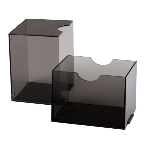 Dragon Shield: Clear Black - Strongbox Deckbox voor 100+ Kaarten - detail van de afwerking