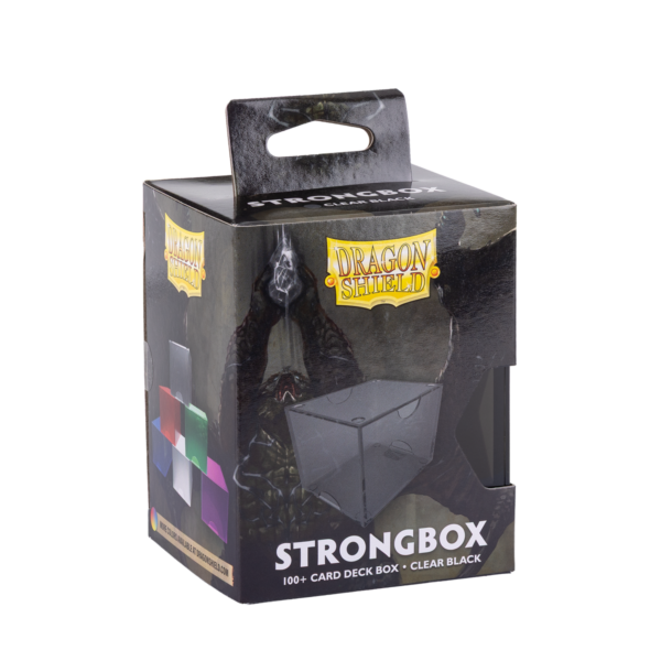 Dragon Shield: Clear Black - Strongbox Deckbox voor 100+ Kaarten - verpakking achterzijde