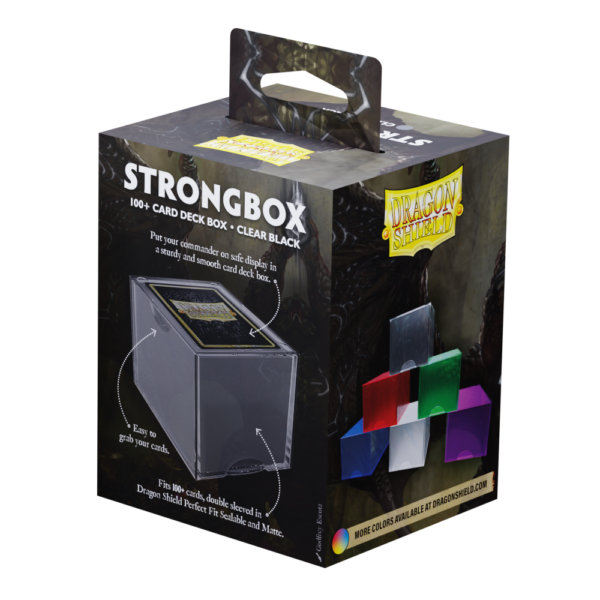 Dragon Shield: Clear Black - Strongbox Deckbox voor 100+ Kaarten - productfoto