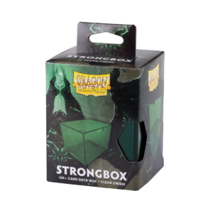 Dragon Shield: Clear Green - Strongbox Deckbox voor 100+ Kaarten - verpakking vooraan