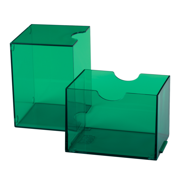 Dragon Shield: Clear Green - Strongbox Deckbox voor 100+ Kaarten - detail van de afwerking