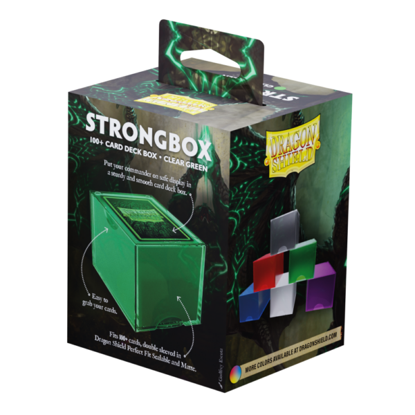 Dragon Shield: Clear Green - Strongbox Deckbox voor 100+ Kaarten - productfoto