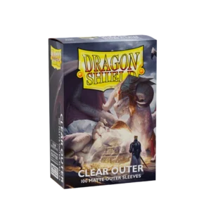 Dragon Shield: Clear - 100x Matte Outer Sleeves - Standard Size - verpakking vooraan