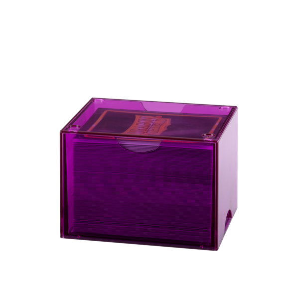 Dragon Shield: Clear Purple - Strongbox Deckbox voor 100+ Kaarten - zijaanzicht