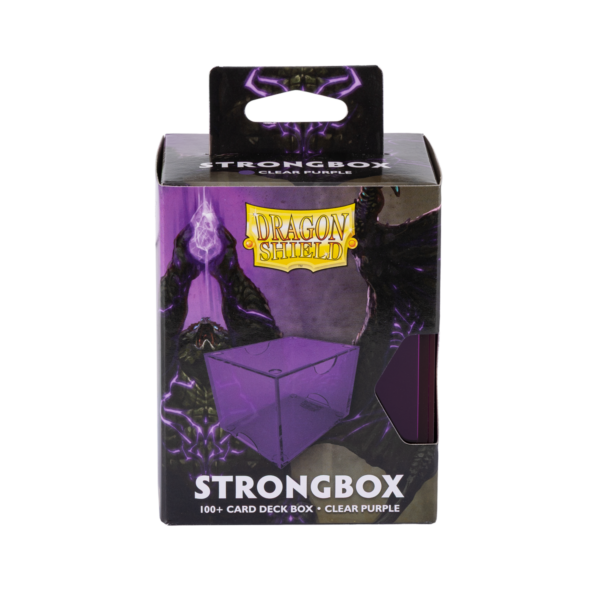 Dragon Shield: Clear Purple - Strongbox Deckbox voor 100+ Kaarten - productfoto