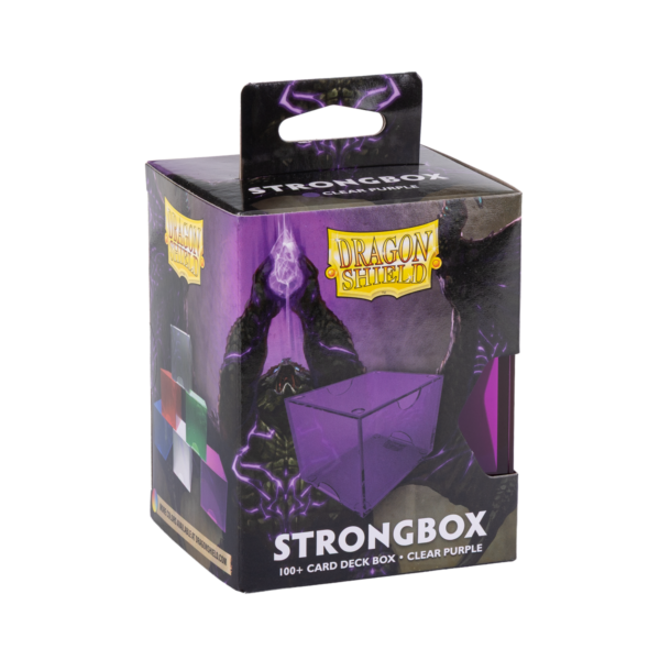 Dragon Shield: Clear Purple - Strongbox Deckbox voor 100+ Kaarten - productfoto