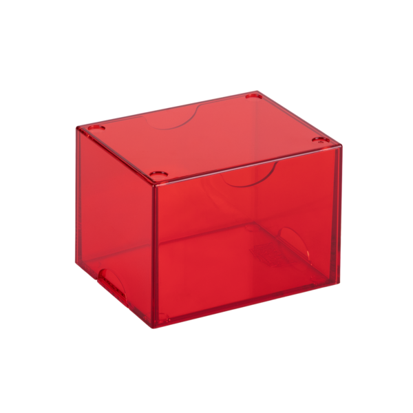 Dragon Shield: Clear Red - Strongbox Deckbox voor 100+ Kaarten - geopend