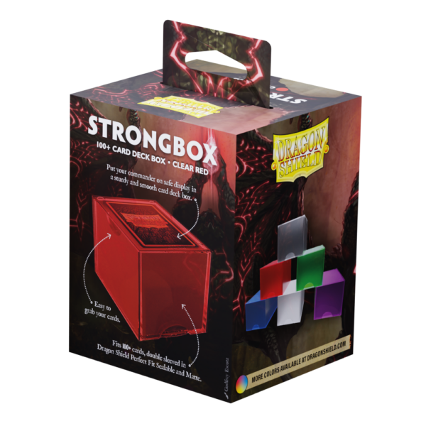 Dragon Shield: Clear Red - Strongbox Deckbox voor 100+ Kaarten - productfoto