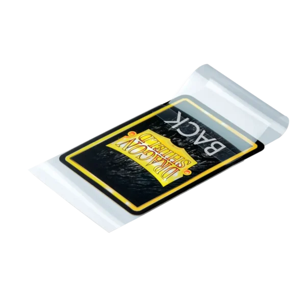 Dragon Shield: Clear - 100x Sealable Perfect Fit Inner Sleeves - Standard Size - verpakking achterzijde