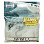 Dragon Shield: Clear - 100x Sideloading Perfect Fit Inner Sleeves - Standard Size - verpakking vooraan