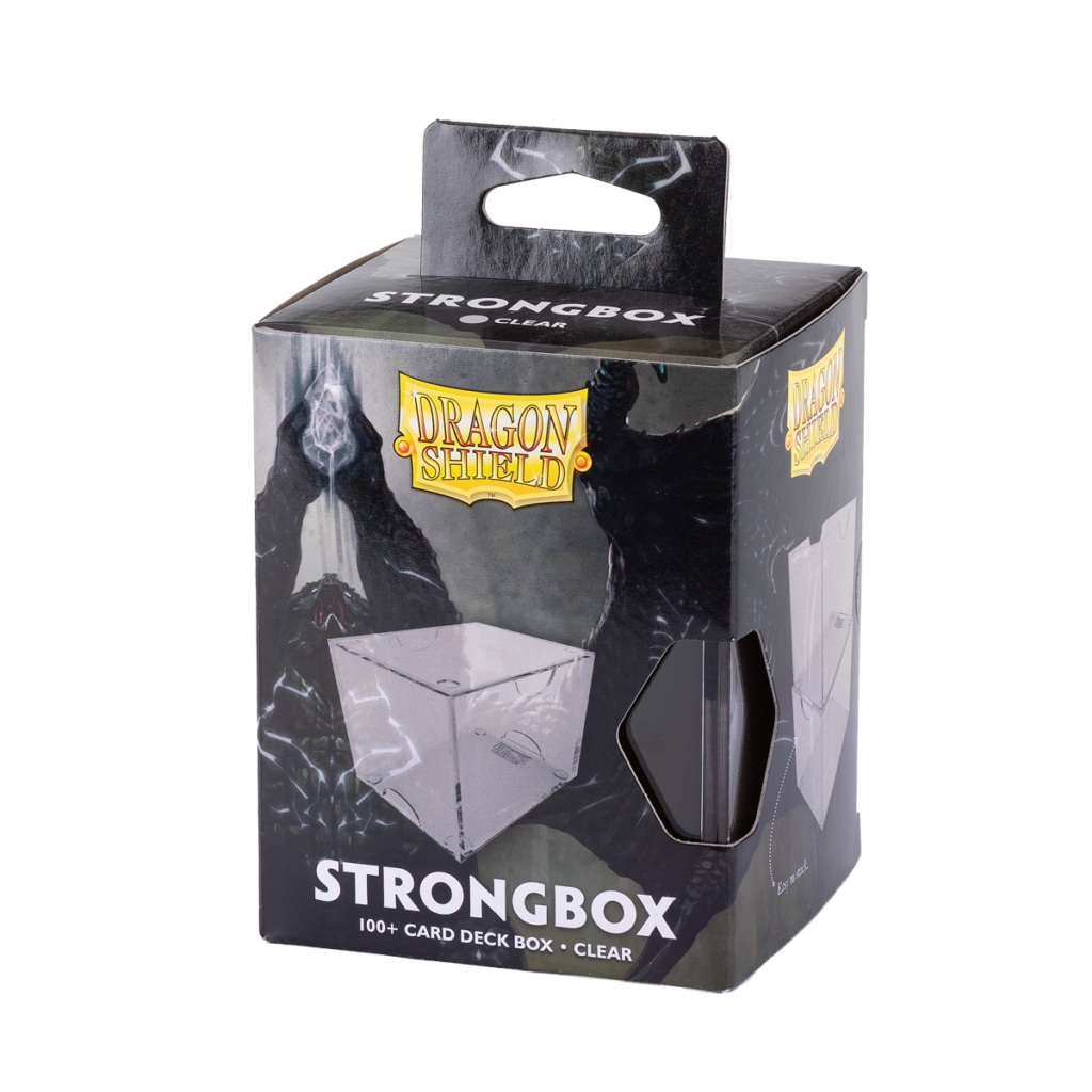 Dragon Shield: Clear - Strongbox Deckbox voor 100+ Kaarten - verpakking vooraan