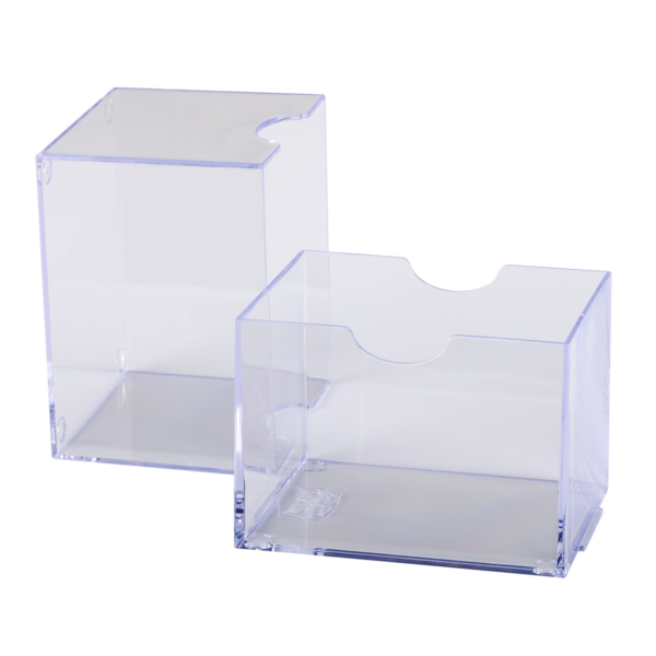 Dragon Shield: Clear - Strongbox Deckbox voor 100+ Kaarten - detail van de afwerking
