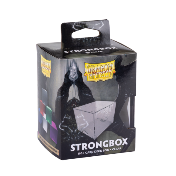 Dragon Shield: Clear - Strongbox Deckbox voor 100+ Kaarten - verpakking achterzijde