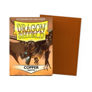 Dragon Shield: Copper - 100x Matte Sleeves - Standard Size - verpakking vooraan