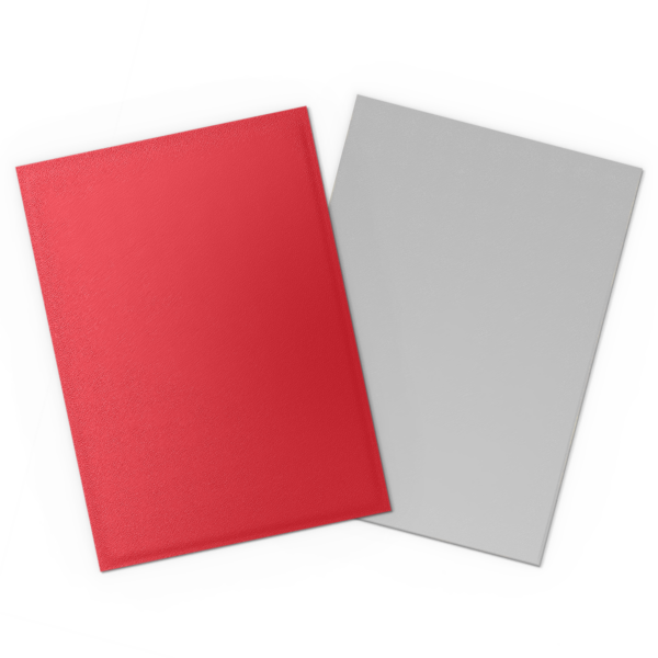 Dragon Shield: Crimson & Silver - 100x Matte Dual Sleeves - Standard Size - zijaanzicht