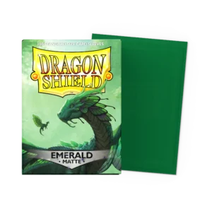 Dragon Shield: Emerald - 100x Matte Sleeves - Standard Size - verpakking vooraan