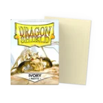 Dragon Shield: Ivory - 100x Matte Sleeves - Standard Size - verpakking vooraan