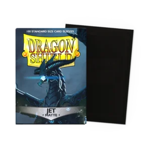 Dragon Shield: Jet - 100x Matte Sleeves - Standard Size - verpakking vooraan