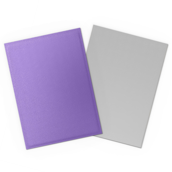 Dragon Shield: Nebula & Silver - 100x Matte Dual Sleeves - Standard Size - zijaanzicht