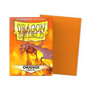 Dragon Shield: Orange - 100x Matte Sleeves - Standard Size - verpakking vooraan
