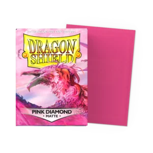 Dragon Shield: Pink Diamond - 100x Matte Sleeves - Standard Size - verpakking vooraan