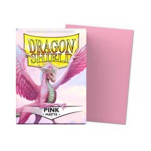 Dragon Shield: Pink - 100x Matte Sleeves - Standard Size - verpakking vooraan
