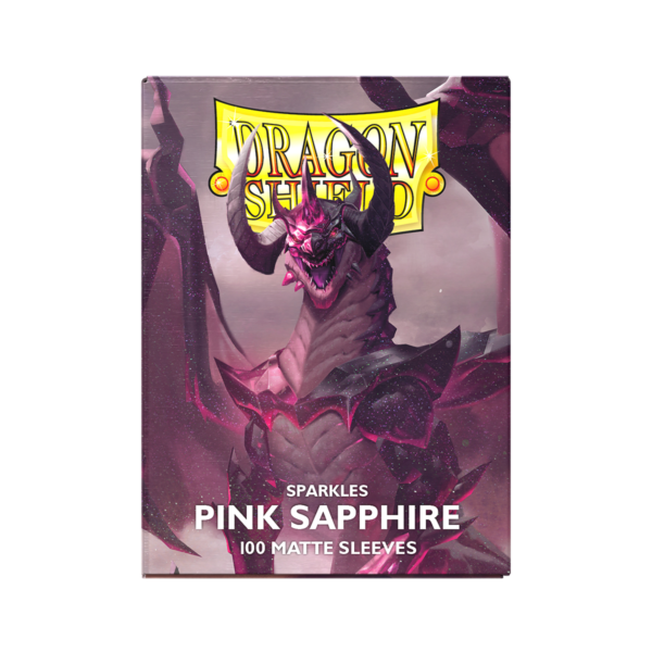 Dragon Shield: Pink Sapphire - 100x Matte Sleeves - Standard Size - gesloten