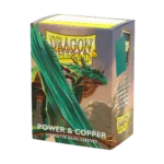 Dragon Shield: Power & Copper - 100x Matte Dual Sleeves - Standard Size - verpakking vooraan