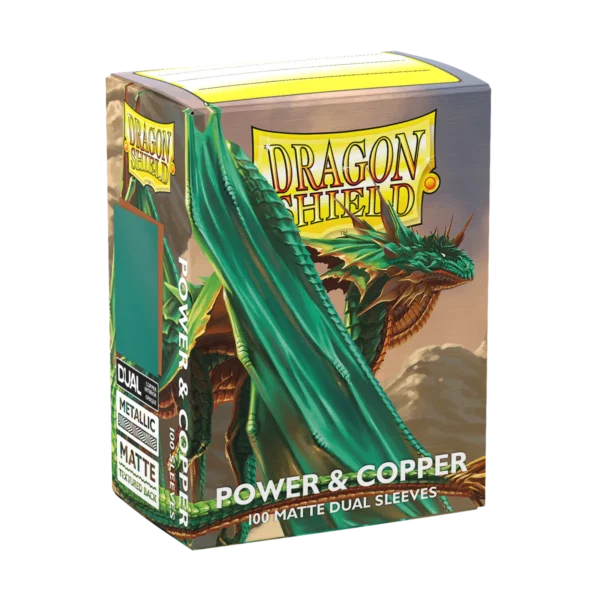 Dragon Shield: Power & Copper - 100x Matte Dual Sleeves - Standard Size - productfoto