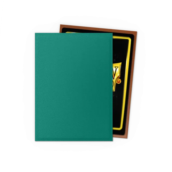 Dragon Shield: Power & Copper - 100x Matte Dual Sleeves - Standard Size - in gebruik aan de speeltafel