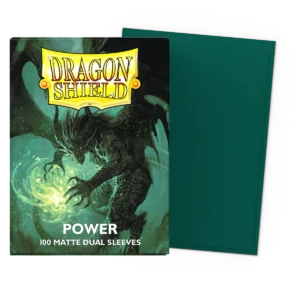Dragon Shield: Power - 100x Matte Dual Sleeves - Standard Size - verpakking vooraan