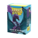 Dragon Shield: Soul & Petrol - 100x Matte Dual Sleeves - Standard Size - verpakking vooraan