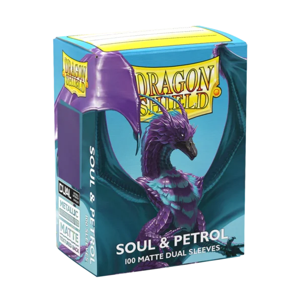Dragon Shield: Soul & Petrol - 100x Matte Dual Sleeves - Standard Size - productfoto