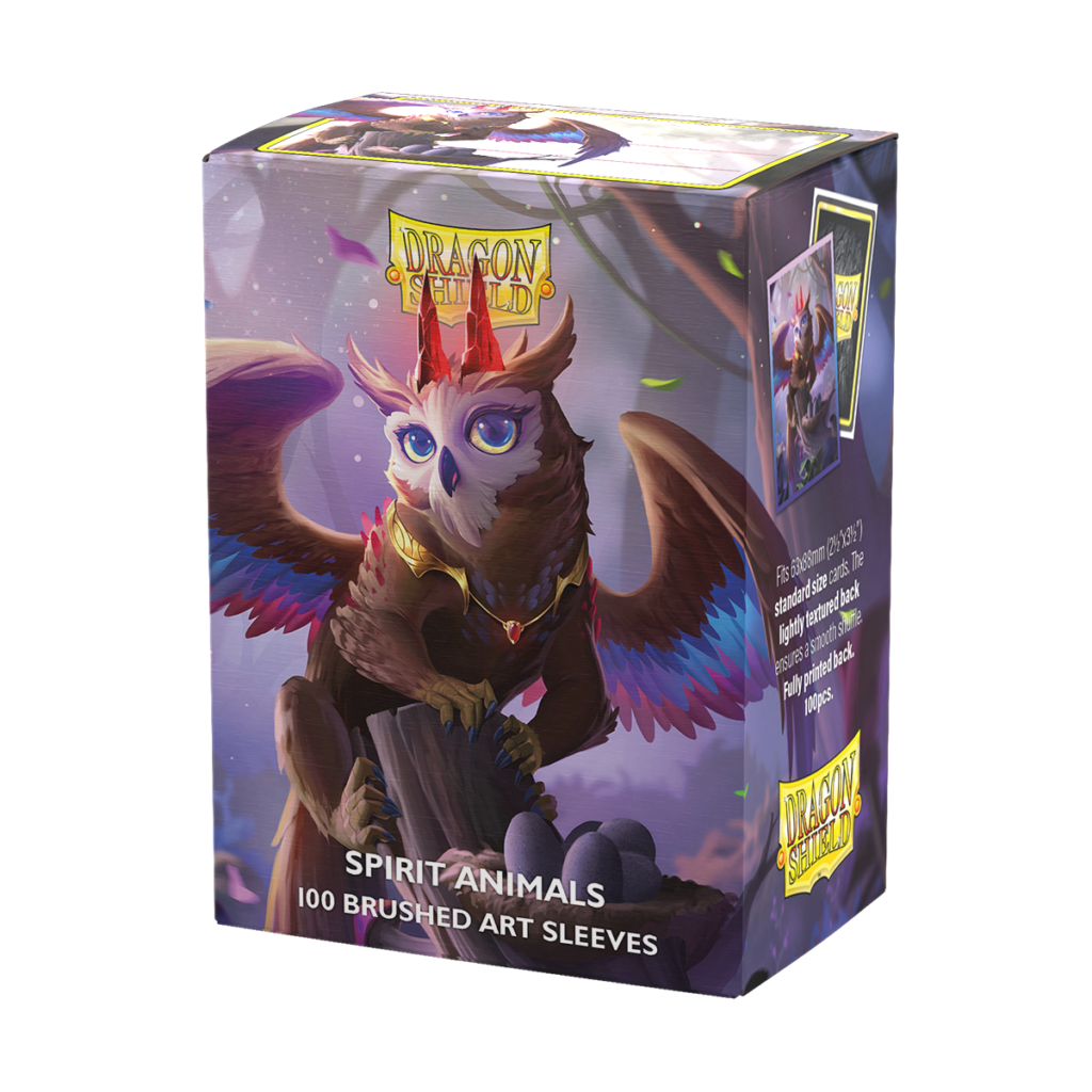 Dragon Shield: The Dragowlis - 100x Dual Art Matte Sleeves - Standard Size - verpakking vooraan