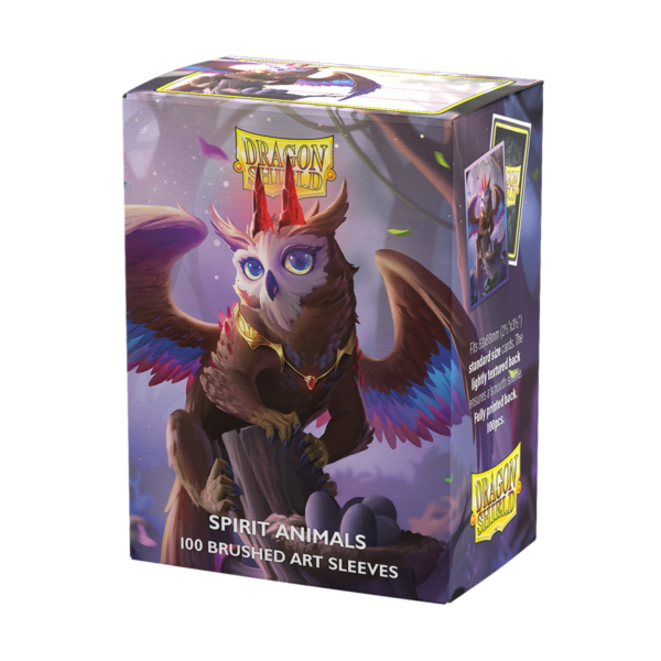 Dragon Shield: The Dragowlis - 100x Dual Art Matte Sleeves - Standard Size - verpakking vooraan