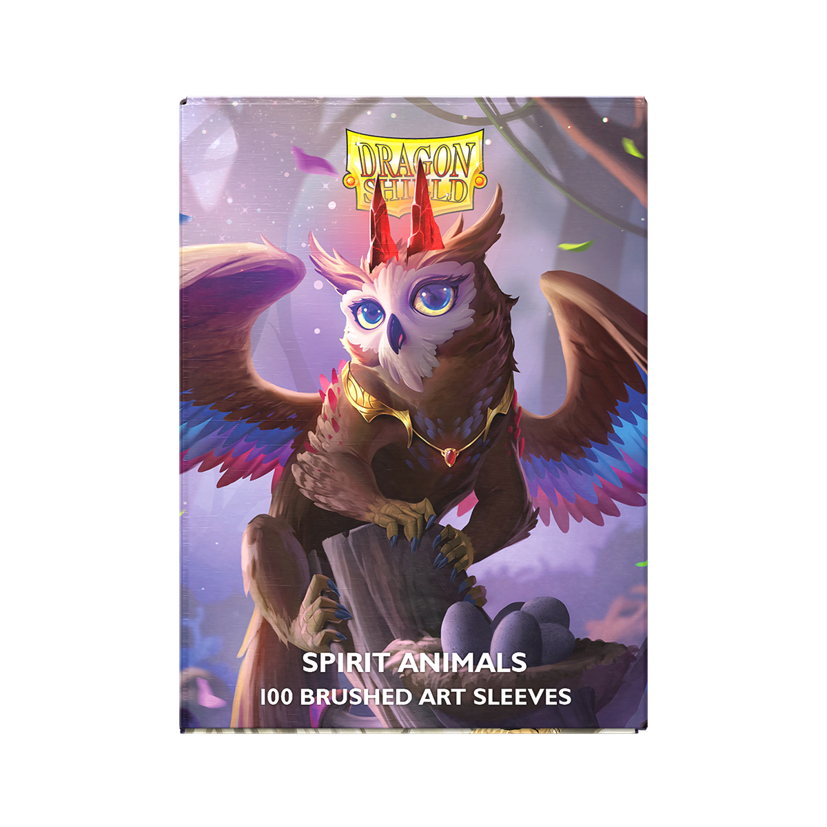 Dragon Shield: The Dragowlis - 100x Dual Art Matte Sleeves - Standard Size - zijaanzicht