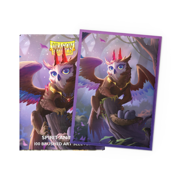 Dragon Shield: The Dragowlis - 100x Dual Art Matte Sleeves - Standard Size - geopend